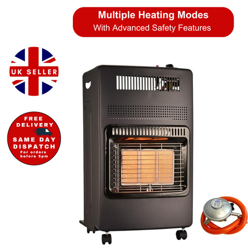 Amos 2kw portable gas heater - 4.2kw,